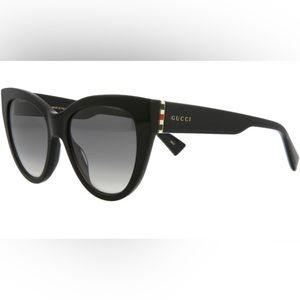 Gucci GG0460 Women Black/Gray Sunglass - ‎GG0460S-001 53